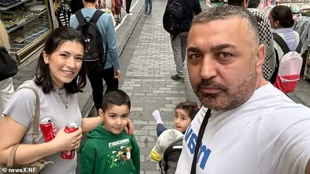 Cigdem Bocek, her husband Servet and children Kadir, six, and Masal, three, fell violently ill at their hotel in Istanbul on November 12, just two days after travelling from Hamburg, Germany