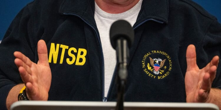 J. Todd Inman, the 48th member of the NTSB Board, speaks during a news conference in Louisville, Kentucky, on Nov. 5, 2025.