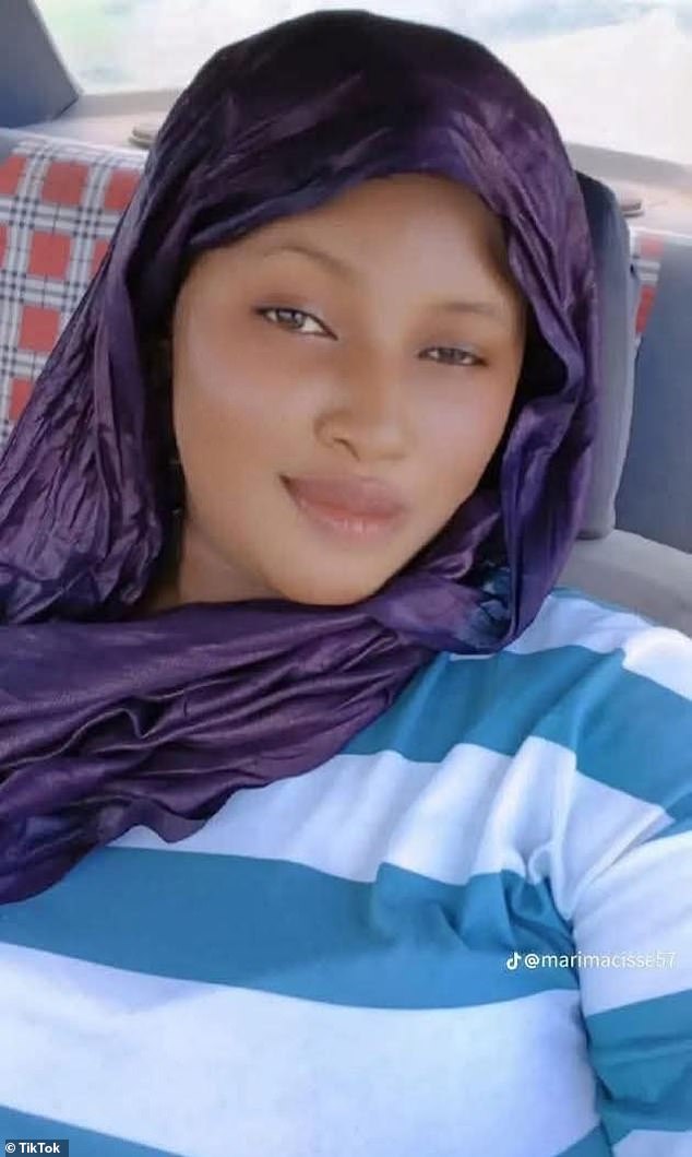 Mariam Cisse (pictured) posted videos about the city of Tonka in the northern Timbuktu region and had 90,000 followers, but her abductors accused her of working with the military