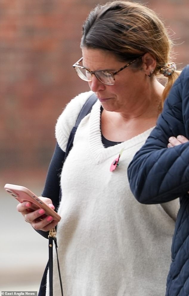 Rebecca Pinckard, 46,did not enter a plea during the hearing in court today