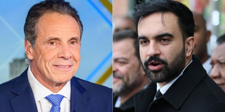 A poll released on Monday, showed that former New York Gov. Andrew Cuomo, left, was gaining ground on socialist Democrat Zohran Mamdani, right, ahead of Tuesday's election.