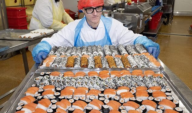 Harry Wallop: I pulled on a hair net and made my way to the medieval village known these days as sushi central