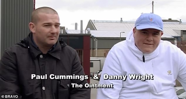 Wright (right) even appeared on the documentary Danny Dyer¿s Real Football Factories: Yorkshire talking about his hooliganism