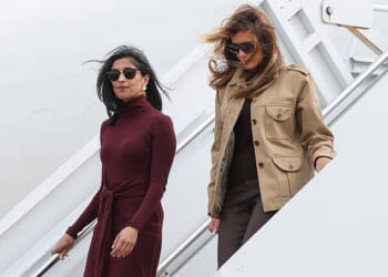 Second Lady Usha Vance was seen traveling to Marine Corps Base Camp Lejeune on Wednesday with her wedding finger noticeably bare