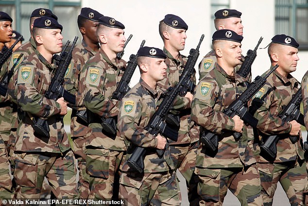 French soldiers serving at the NATO Enhanced Forward Presence battlegroup. Nearly three decades after scrapping conscription, France is reintroducing national military service
