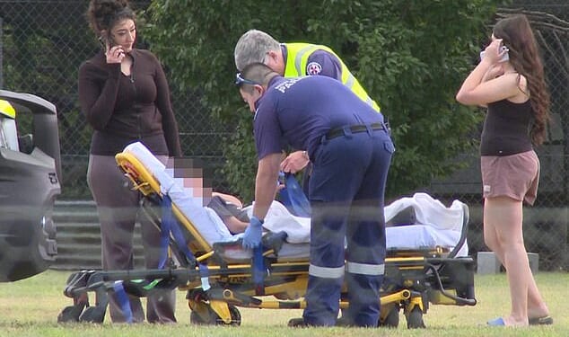 Five children have been injured after a jumping castle became detached from the ground