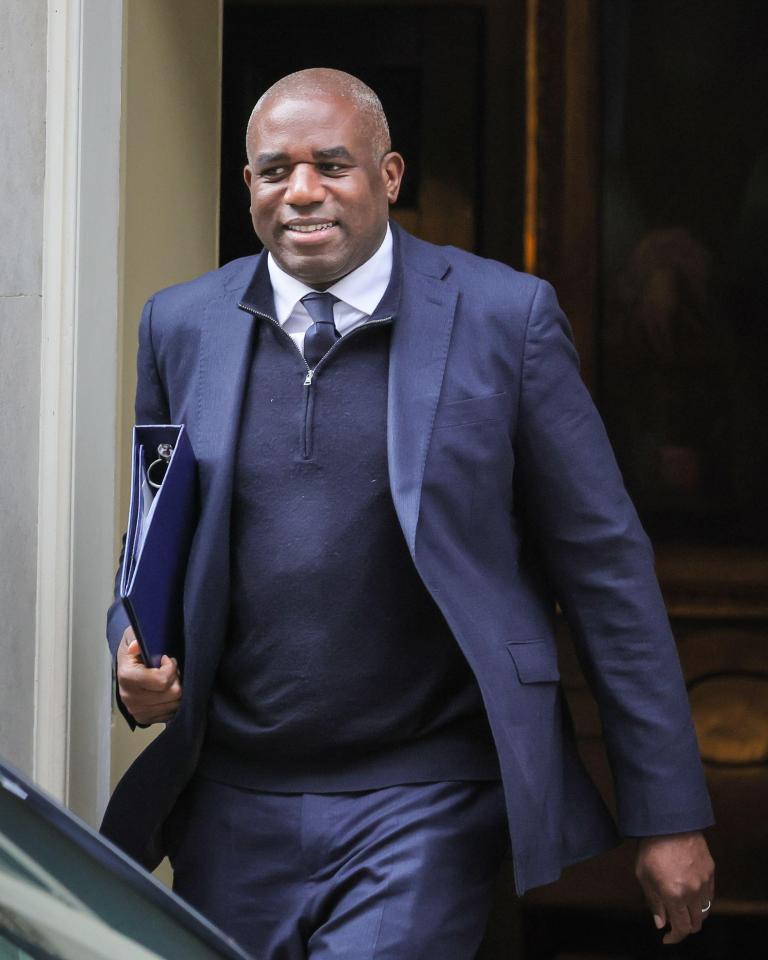 David Lammy, Deputy Prime Minister, leaving 10 Downing Street.