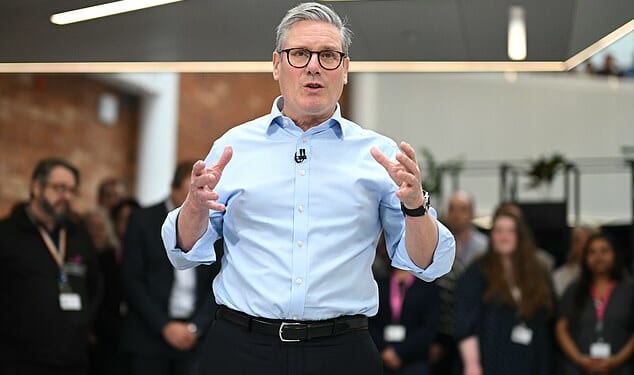 Sir Keir Starmer used a speech at the Reckitt offices to announce the abolition of NHS England