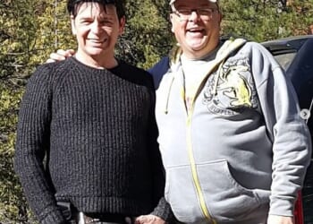 Gary Numan has announced the sudden death of his younger brother, John (pictured) - just hours after breaking down in front of stunned fans during a live performance in Birmingham