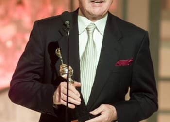Movie memorabilia and art belonging to the late Gene Hackman, including his three Golden Globes, have fetched more than $2 million at auction (pictured January 2003)