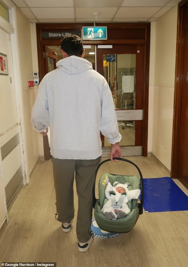 The new mum fell pregnant 10 months into her romance with Jack, who is not in the public eye, after meeting on a dating app