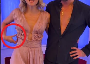 This is the awkward moment Giovanni Pernice's dance partner Francesca Fialdini batted his hand away from her waist