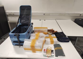 Money and gold worth up to £2million were seized at Manchester Airport in a 'record' haul