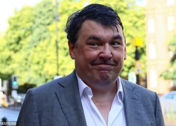 Graham Linehan kicked off a vicious social media race storm. Pictured: The Father Ted creator outside Westminster Magistrates' Court on September 4