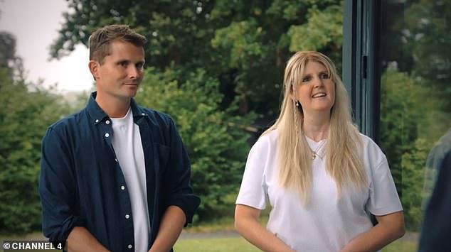 Greg, a pub landlord, and Georgie, an artist, are pictured speaking to host Kevin McCloud in summer 2025