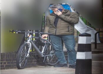 Howard Phillips dropped a USB stick explaining how he could assist Russian intelligence in the seat post of a silver bicycle locked to railings behind St Pancras Station