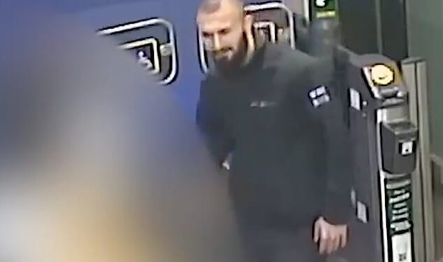 In the footage, taken from inside Crawley Train Station on September 22 this year, Hawre Mohamed and can be seen talking to the victim and gesturing at her before he barges through the ticket barriers