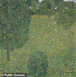 Klimt's 1908 Blumenwiese, or Blooming Meadow