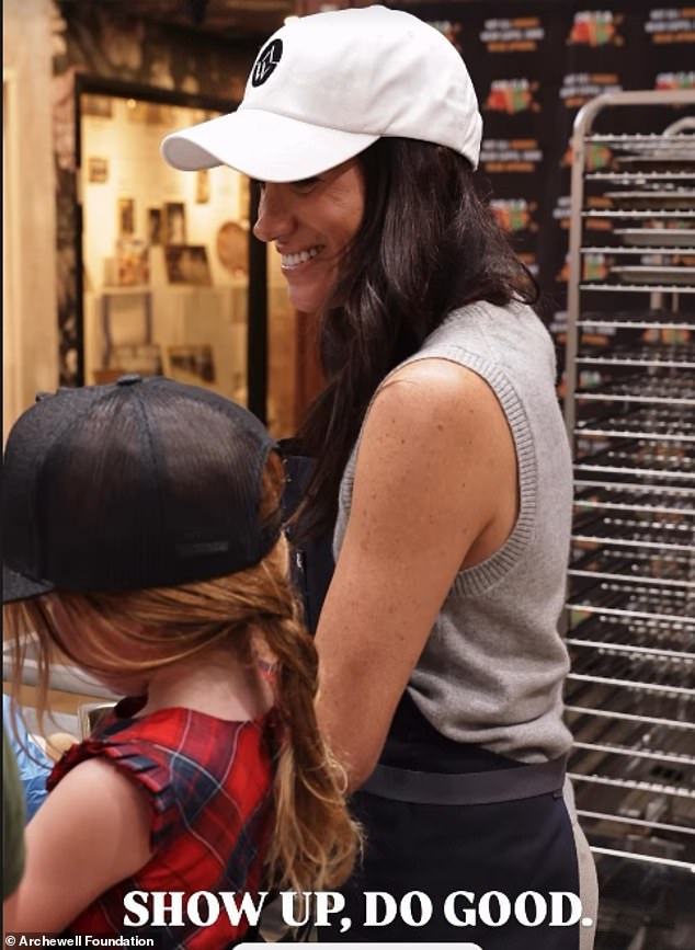 The Duchess of Sussex included a picture of her alongside daughter Lilibet, four, in the Instagram montage. Lili wore a tartan dress and had her hair in a plait