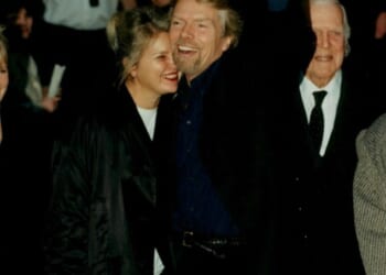 On Monday, Sir Richard Branson shared a photo of himself with his partner of 50 years Lady Joan, captioning the image: 'Love this photo of Joan'