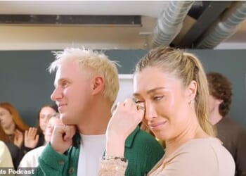 Sophie Habboo broke down in tears during her final podcast episode of Nearly Parents with husband Jamie Laing