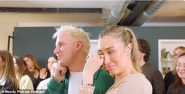 Sophie Habboo broke down in tears during her final podcast episode of Nearly Parents with husband Jamie Laing