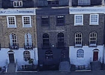 Mr Curtin's all black home was described as producing 'a visually discordant and jarring effect'