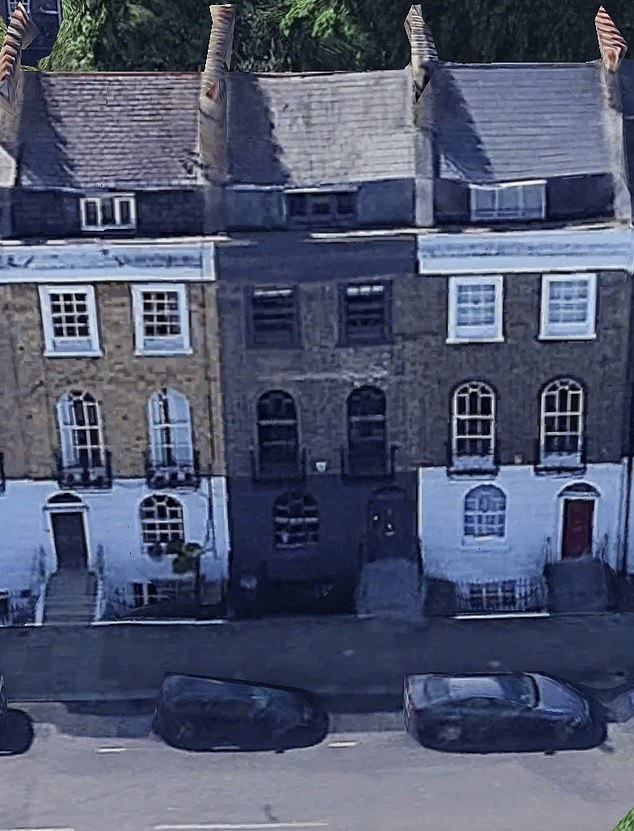 Mr Curtin's all black home was described as producing 'a visually discordant and jarring effect'