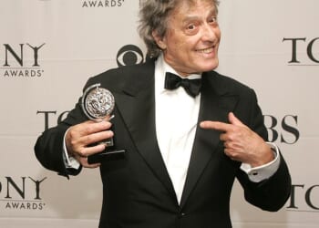 Sir Tom Stoppard after winning 'Best Play' for The Coast of Utopia at the 61st Annual Tony Awards at Radio City Music Hall on June 10, 2007 in New York City