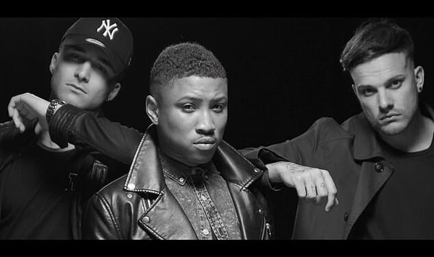 The British-American pop trio, known as 'Mr Meanor', visited schools across the north of England in 2016