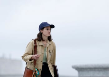 Rep. Marie Gluesenkamp Perez, a Democrat from Washington, arrives for a vote series at the U.S. Capitol on Sept. 25, 2024, in Washington, D.C.
