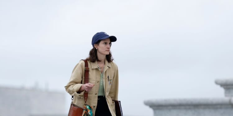Rep. Marie Gluesenkamp Perez, a Democrat from Washington, arrives for a vote series at the U.S. Capitol on Sept. 25, 2024, in Washington, D.C.