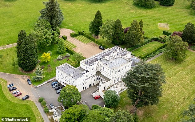 Andrew and his ex-wife Sarah Ferguson will now move out of Royal Lodge (pictured) in Windsor