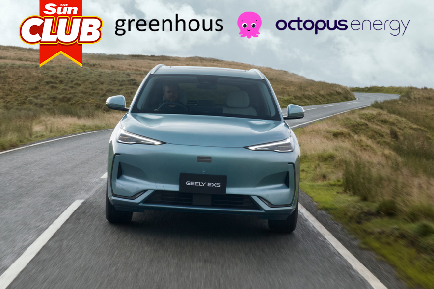 How to win a Geely EX5 Max car worth £30k for just £1.99 a month with Sun Club 
