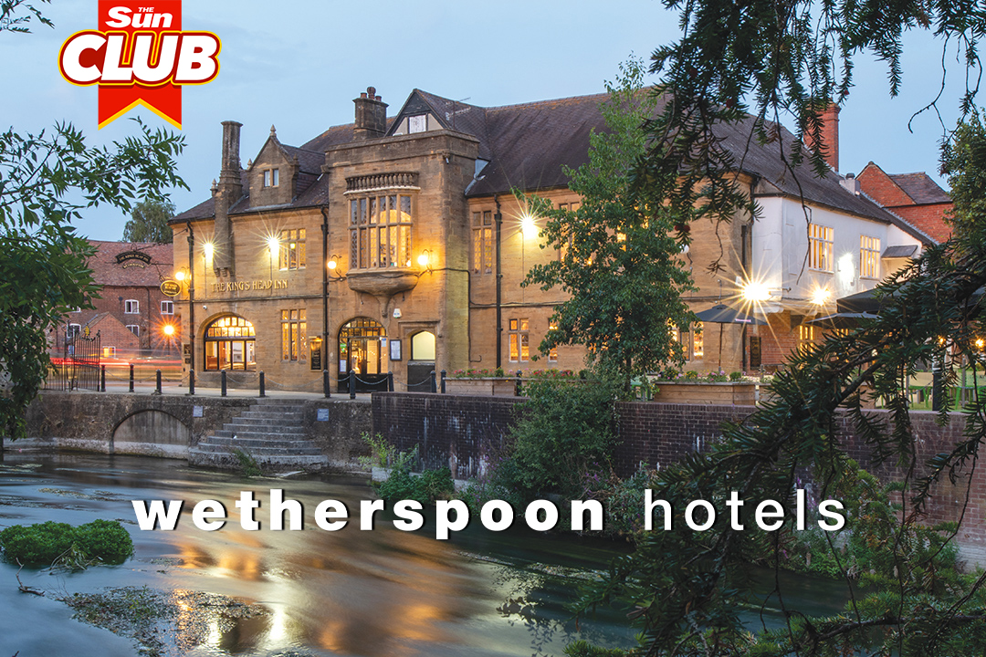 How to win a Wetherspoon Hotel stay plus a £125 voucher for just £1.99 with Sun Club