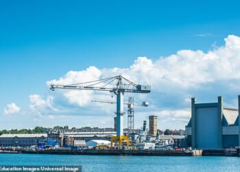 HMNB Devonport is the largest such facility in western Europe and boasts four miles of waterfront including 15 dry docks and 25 tidal berths. The ratio of Chinese restaurants to Indian takeaways near to the facility is a striking 7:1