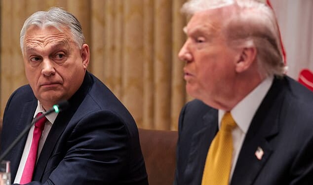 'A miracle can happen,' Hungary's Prime Minister Victor Orbán (left) responded when asked by President Donald Trump (right) Friday in the Cabinet Room if he believed that Ukraine cannot win the war