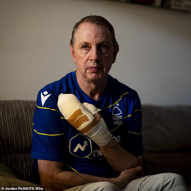 A teenager has praised Stephen Crean (pictured at home in southwest London on Monday) for his actions