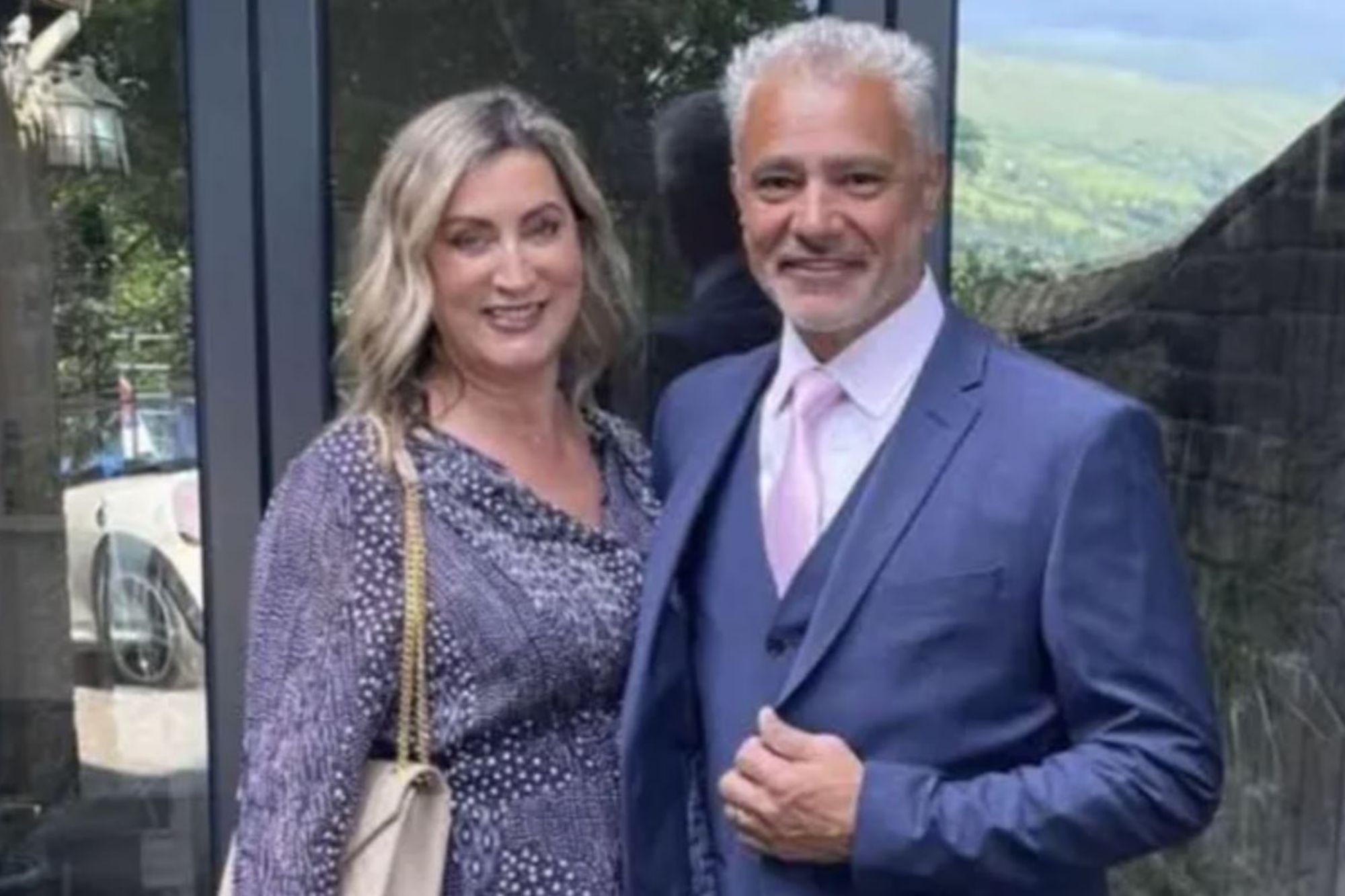 An image collage containing 1 images, Image 1 shows Jo and David Lalgee posing for a photo