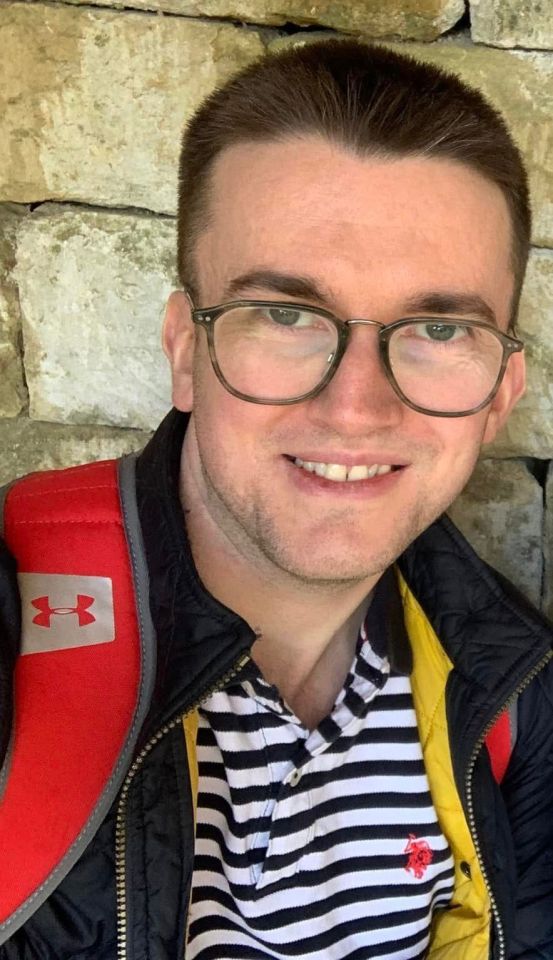 Jackson Briggs, who overpaid on his mobile bill, smiling at the camera.