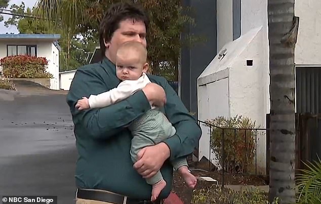 Stephen Paul, 33, had to stop working while his wife is detained in order to look after baby Alan