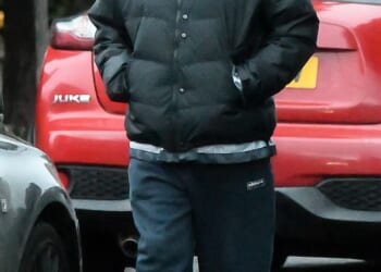 Ian Brown looked emotional as he stepped out in Manchester on Saturday, two days after the death of his bandmate Gary 'Mani' Mounfield