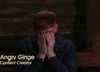 I'm A Celebrity's AngryGinge broke down in tears on Monday's episode as tensions began to rise in camp
