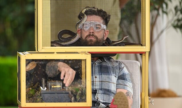 I'm A Celeb's Jack Osbourne proved he's already a strong contender for camp leader as he triumphed in first challenge on Sunday's launch show before whipping up a steak dinner