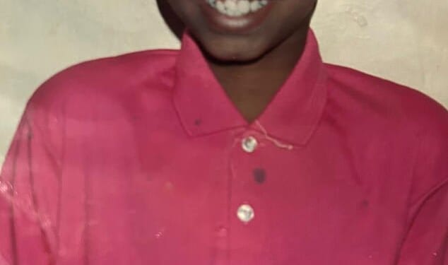 Mohamed Farah, pictured in 1995, had no notion that there were other, more startling coincidences between himself and the runner chasing gold 6,200 miles away in London