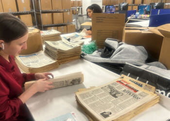 In a basement at Howard University, scholars work to preserve Black newspapers