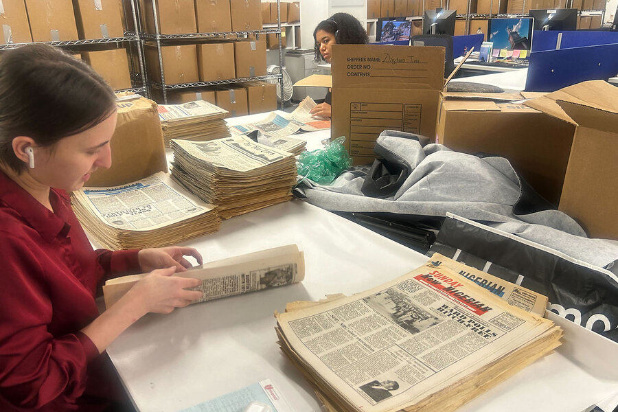 In a basement at Howard University, scholars work to preserve Black newspapers