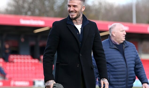 Salford City co-owner Sir David Beckham visits the Peninsula Stadium where he has become much more hands-on of late. The club have a new ownership structure