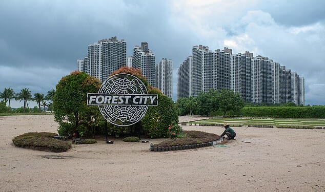 Forest City was developed by Chinese company Country Garden their Belt and Road Initiative project that started in 2016
