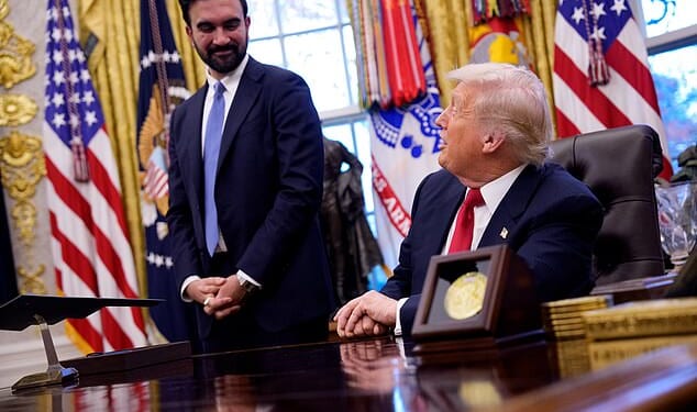 President Donald Trump offered unusually warm praise to New York City's mayor-elect Zohran Mamdani during a surprise Oval Office meeting on Friday, in a striking shift of tone